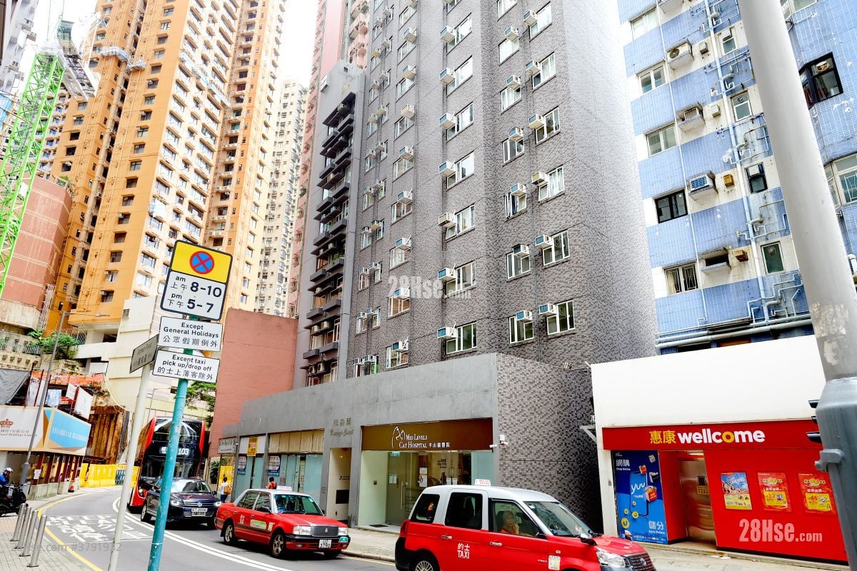 大厦外观: 般安阁 租盘 3 房 , 1 浴室 618 平方尺