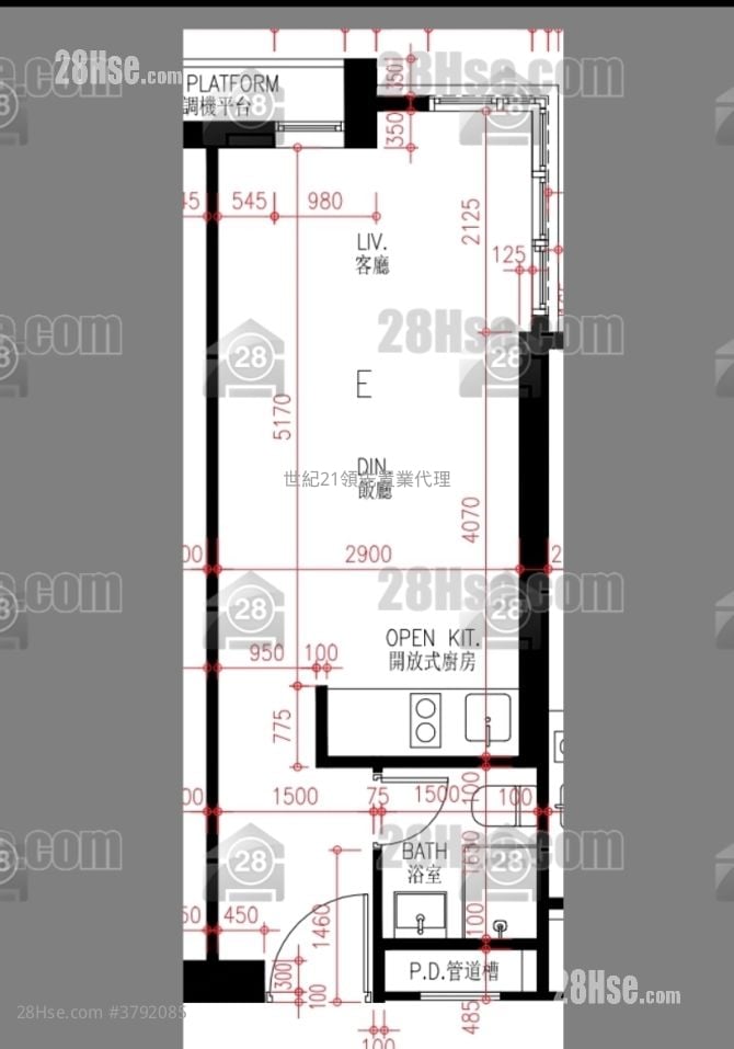 焕然懿居 租盘 1 浴室 284 平方尺