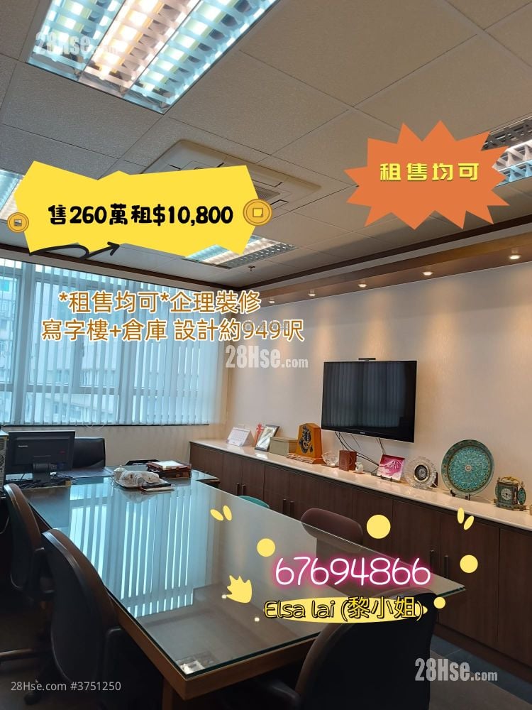 Wah Yiu Industrial Centre Sell 1 Bedroom , 1 Toilet