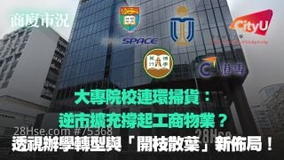 【商厦市况】大专院校连环扫货：逆市扩充撑起工商物业？｜透视办学转型与「开枝散叶」新布局！