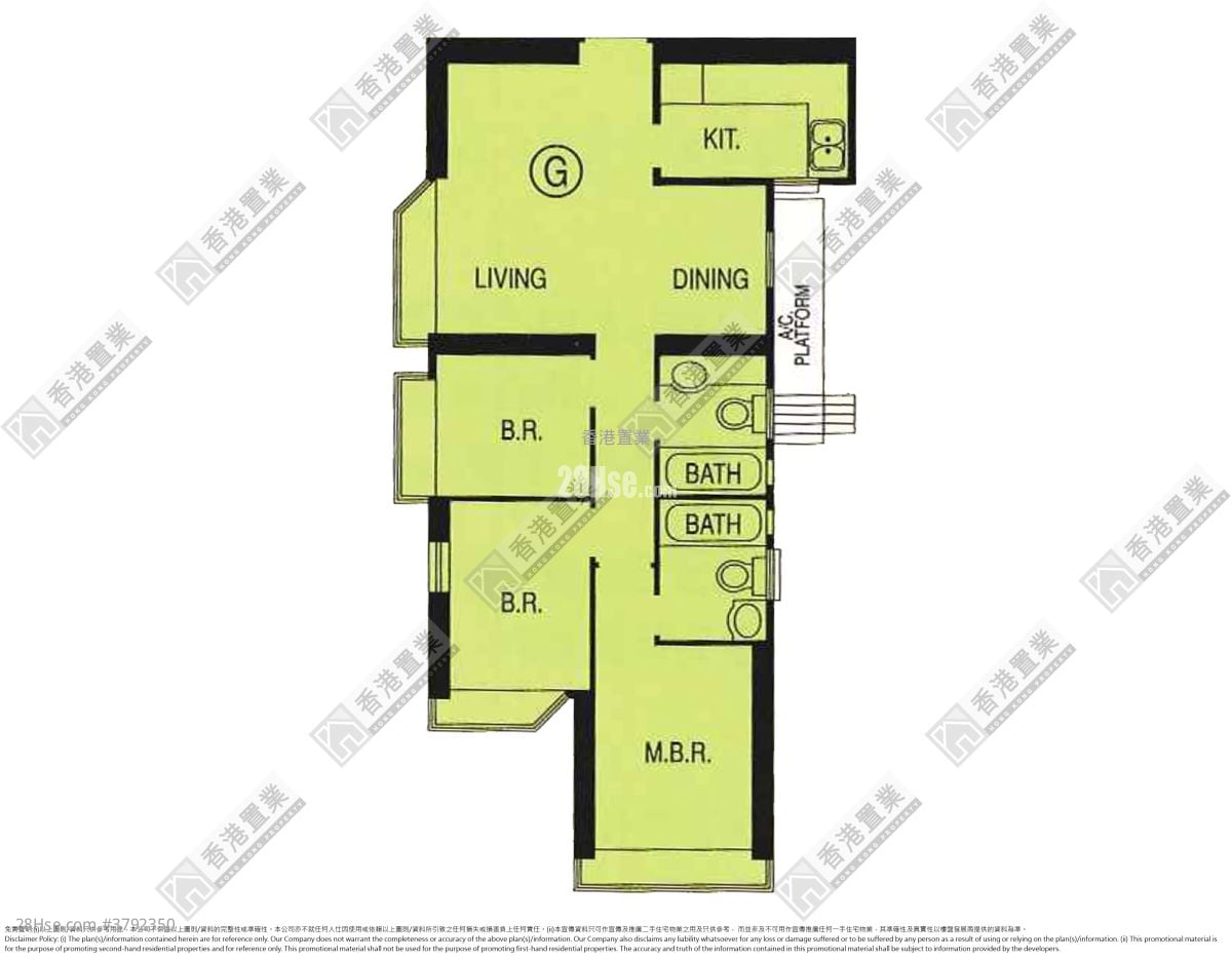 The Metro City Sell 3 Bedrooms , 2 Bathrooms 626 ft²