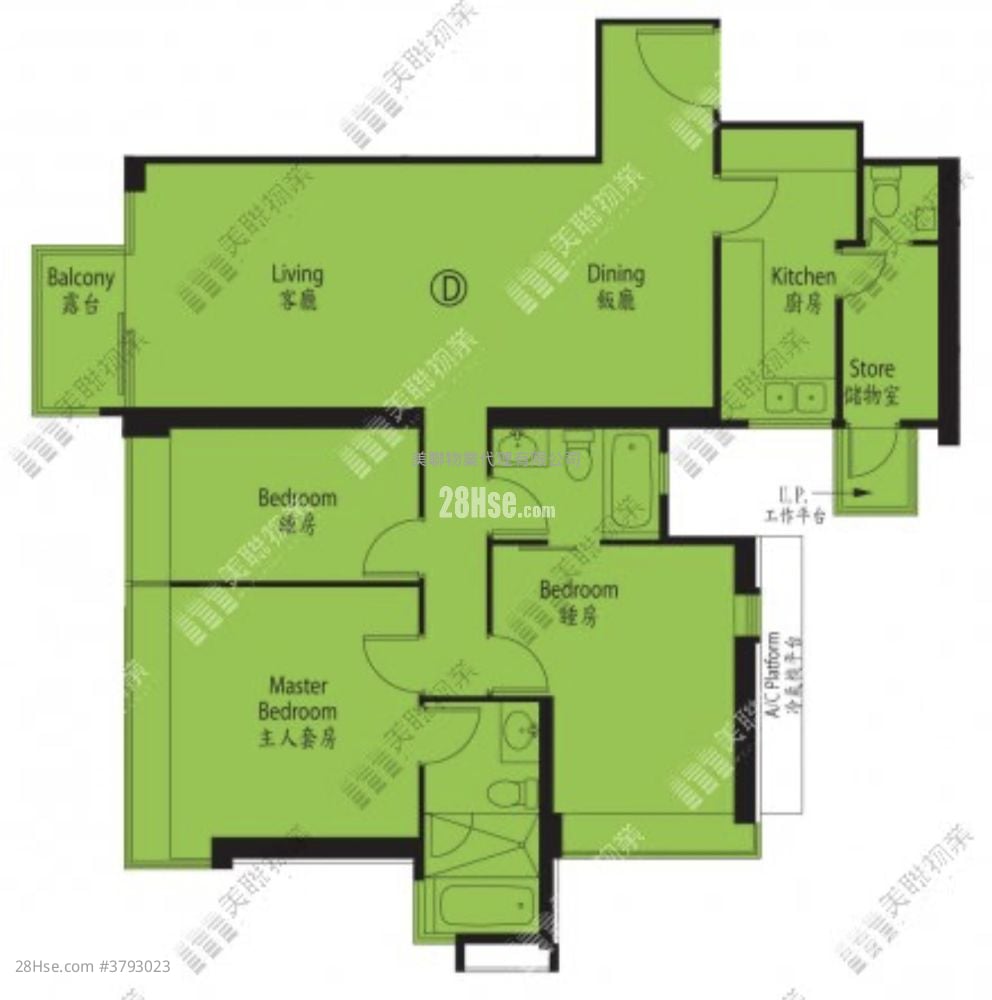 升荟 售盘 4 房 , 3 浴室 1,160 平方尺