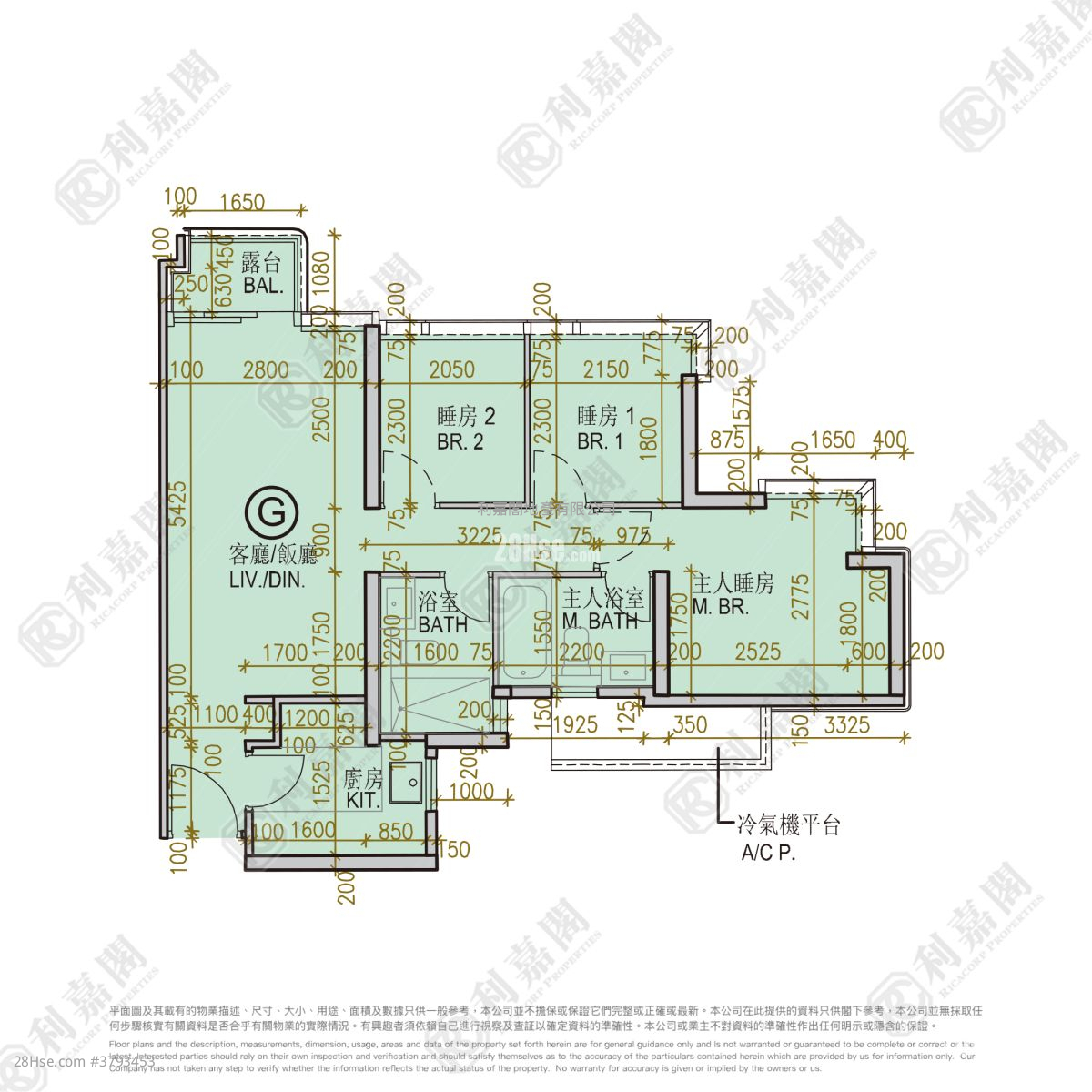 尚珒溋 售盘 3 房 654 平方尺