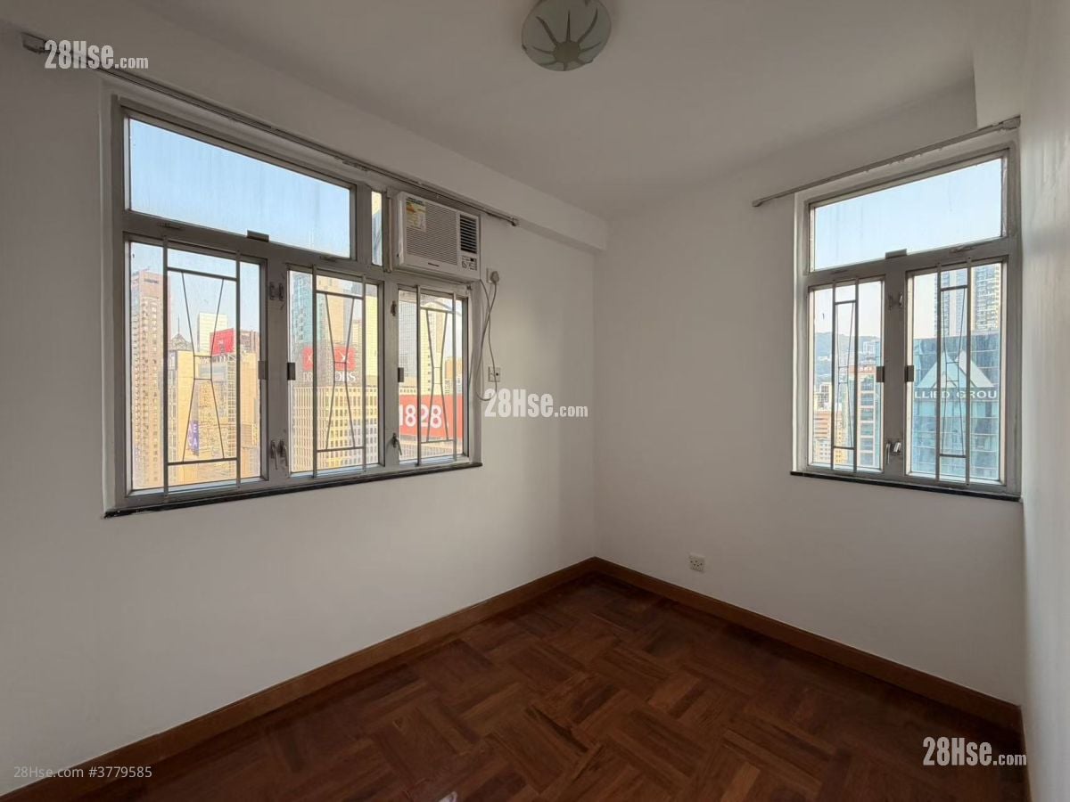 湾景中心大厦 租盘 2 房 , 1 浴室 325 平方尺