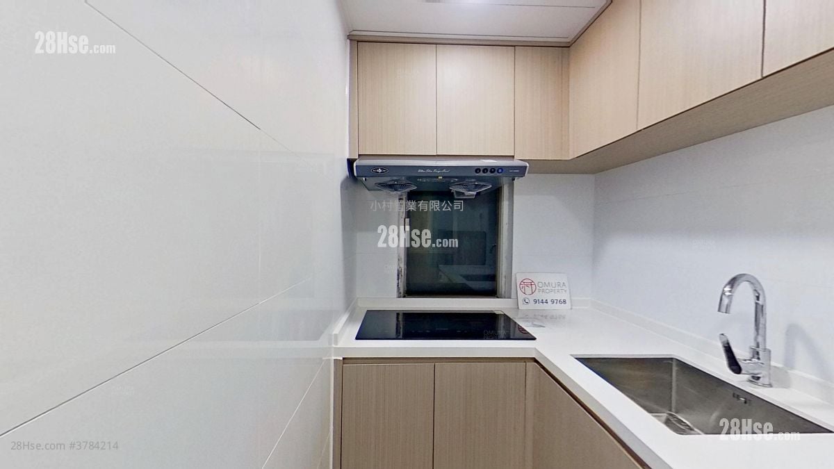 厨房: 嘉宁大厦 租盘 2 房 , 1 浴室 368 平方尺