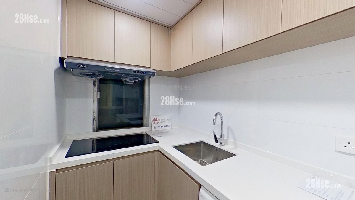 厨房: 嘉宁大厦 租盘 2 房 , 1 浴室 368 平方尺