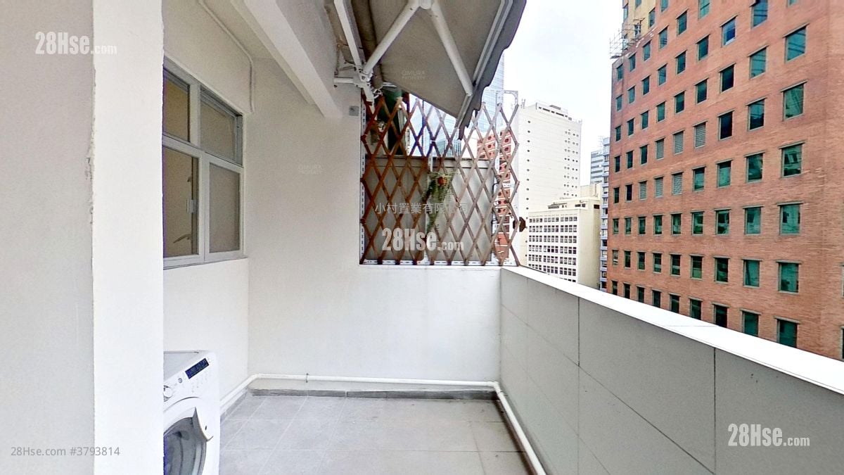 balcony: Everwin Mansion Rental 1 Bedroom , 1 Bathroom 282 ft²