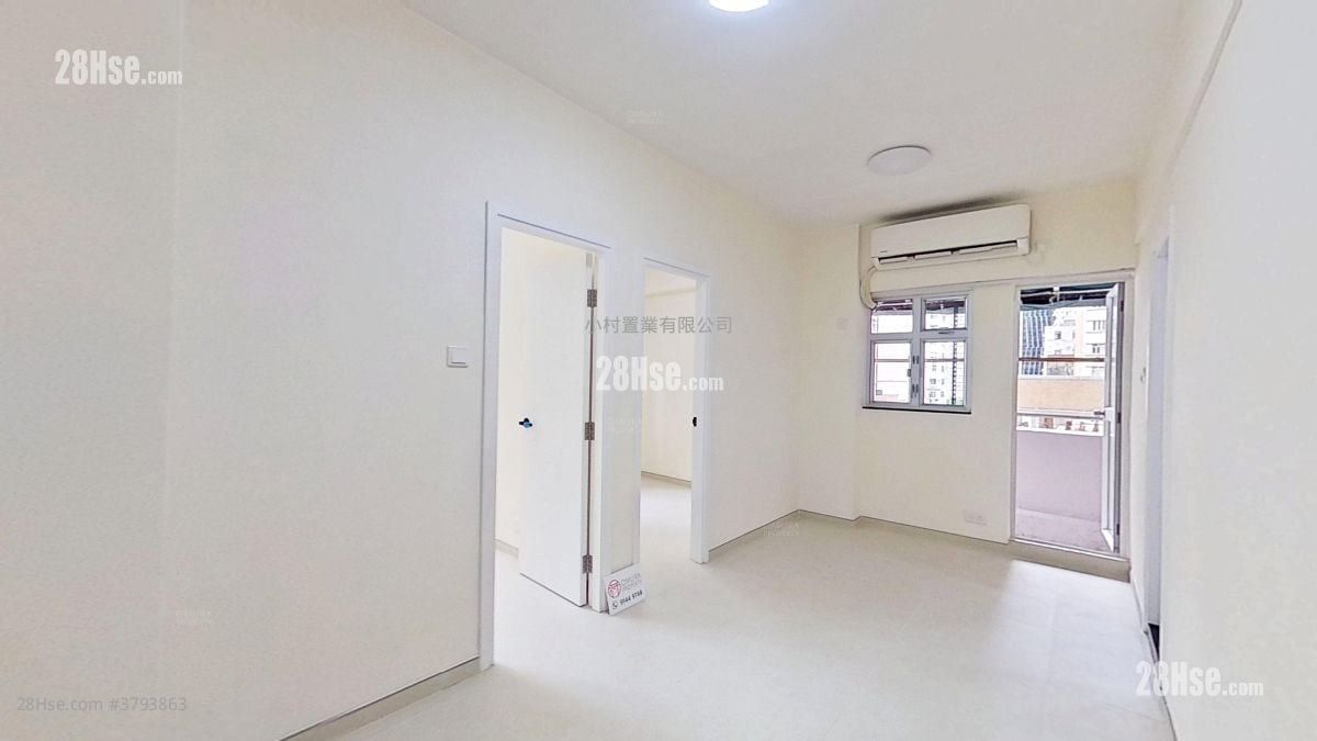 厅: 嘉宁大厦 租盘 2 房 , 1 浴室 368 平方尺