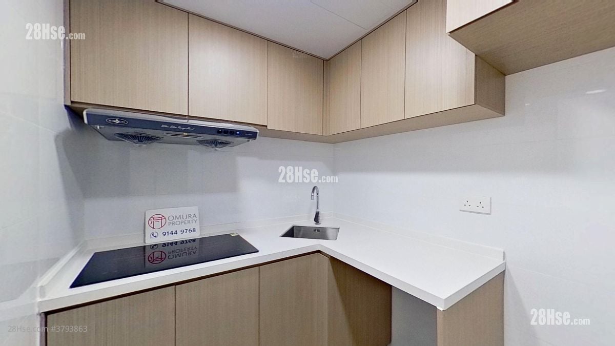 厨房: 嘉宁大厦 租盘 2 房 , 1 浴室 368 平方尺