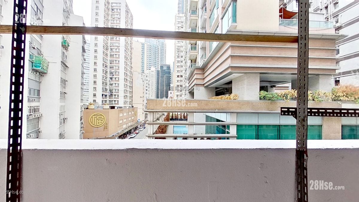 露台: 嘉宁大厦 租盘 2 房 , 1 浴室 368 平方尺