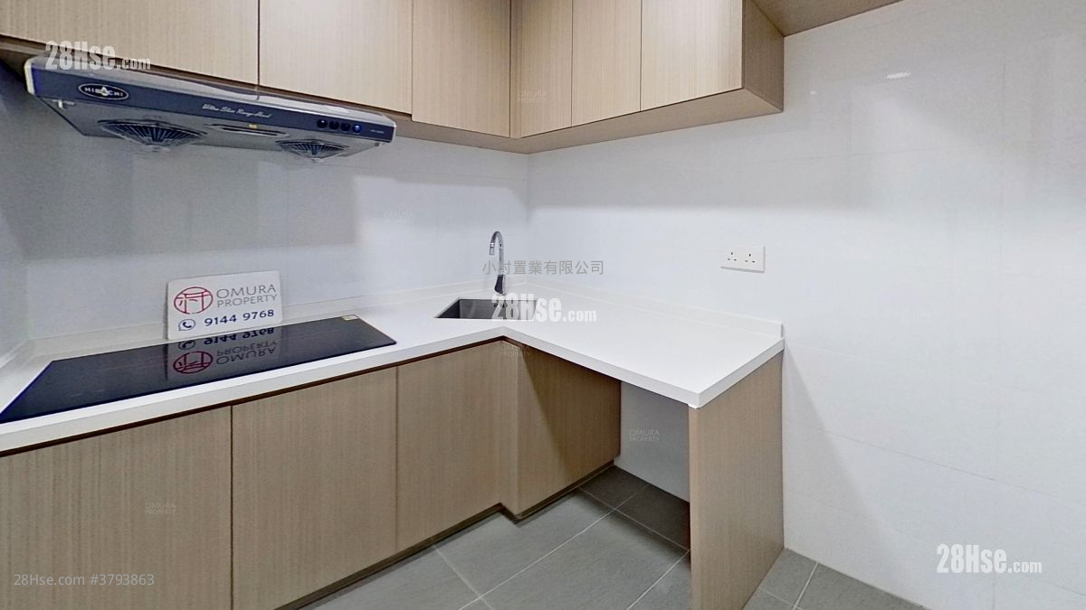 厨房: 嘉宁大厦 租盘 2 房 , 1 浴室 368 平方尺