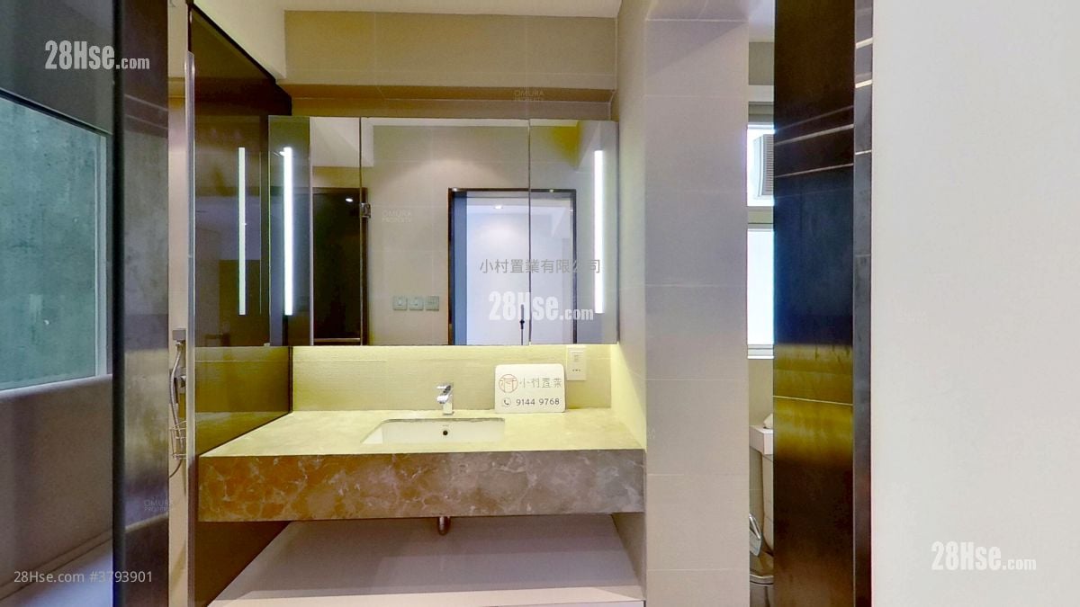 浴室: 旭日楼 租盘 开放式间隔 , 1 浴室 304 平方尺