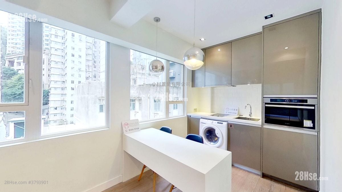 厨房: 旭日楼 租盘 开放式间隔 , 1 浴室 304 平方尺