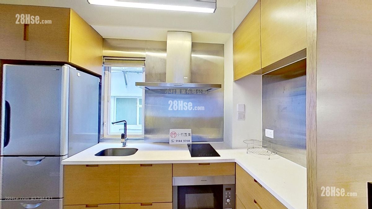 厨房: 永丰街1号 租盘 1 房 , 1 浴室 480 平方尺