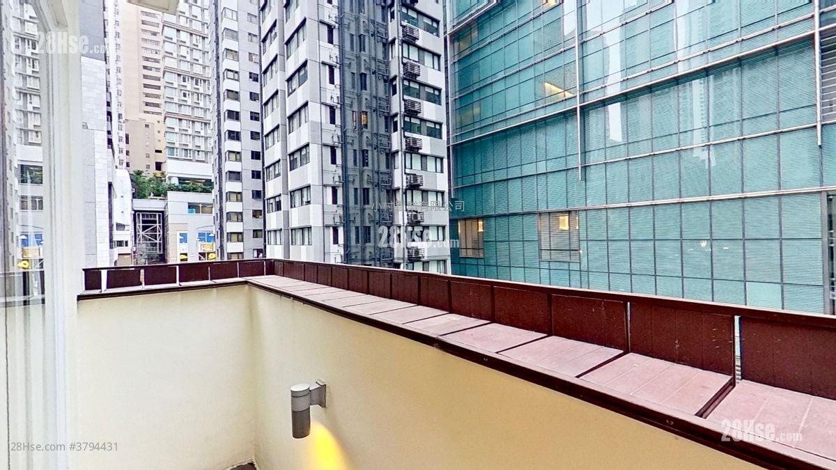 露台: 永丰街1号 租盘 1 房 , 1 浴室 480 平方尺