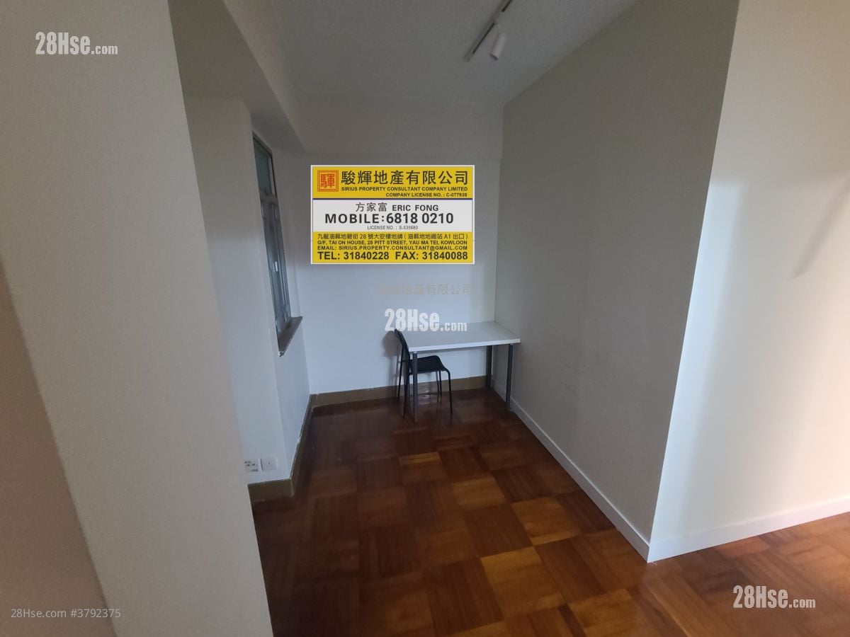 耀基大楼 租盘 4 房 , 1 浴室 800 平方尺