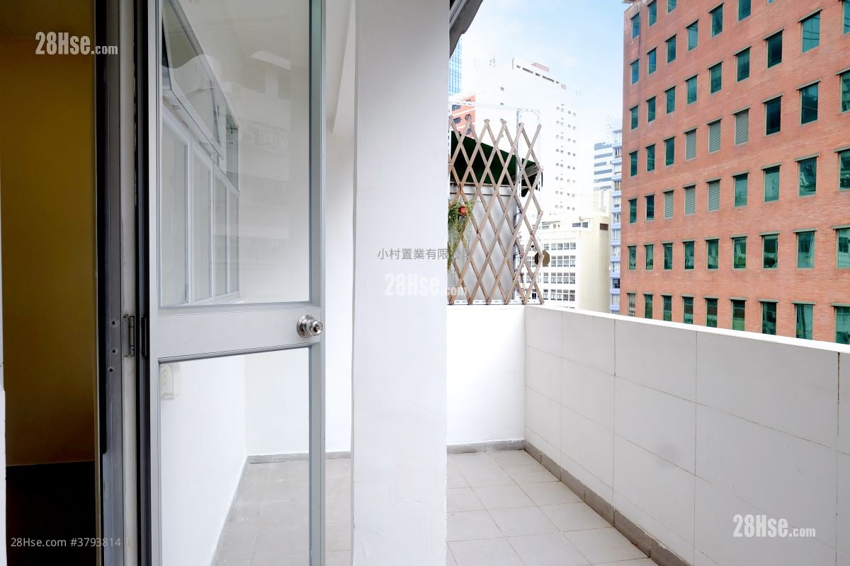 balcony: Everwin Mansion Rental 1 Bedroom , 1 Bathroom 282 ft²