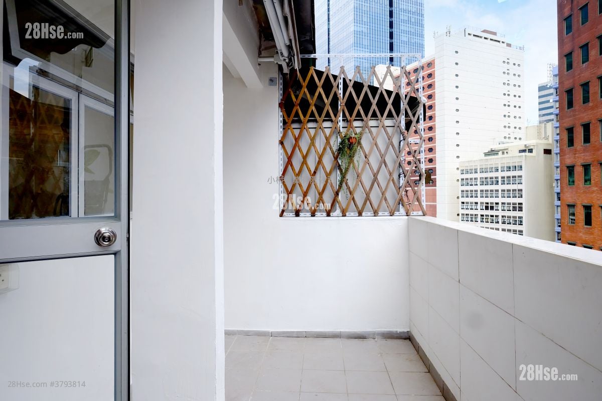 balcony: Everwin Mansion Rental 1 Bedroom , 1 Bathroom 282 ft²