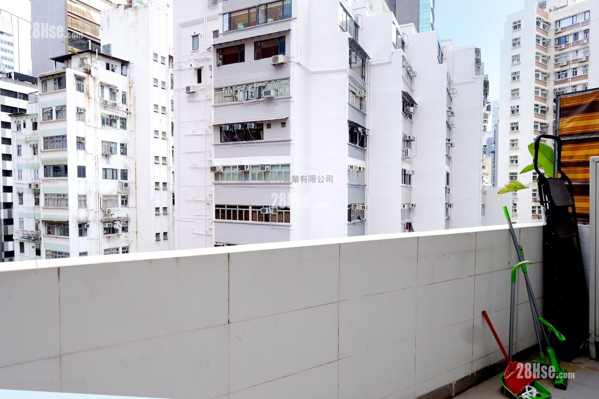 balcony: Everwin Mansion Rental 1 Bedroom , 1 Bathroom 282 ft²