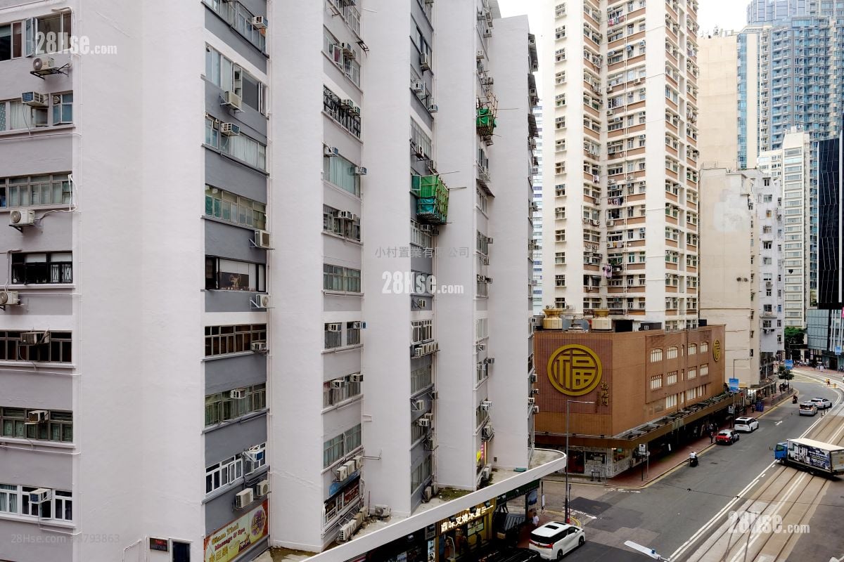 露台: 嘉宁大厦 租盘 2 房 , 1 浴室 368 平方尺