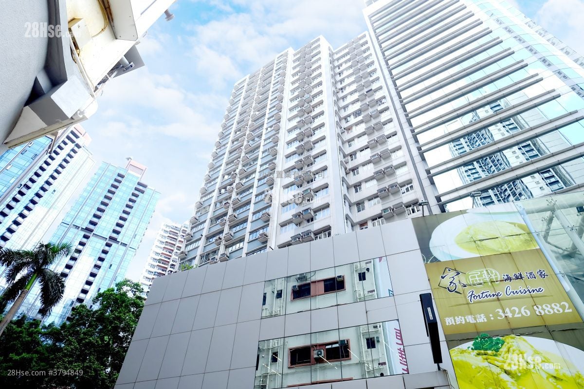 大厦外观: 景香楼 租盘 1 房 , 1 浴室 521 平方尺