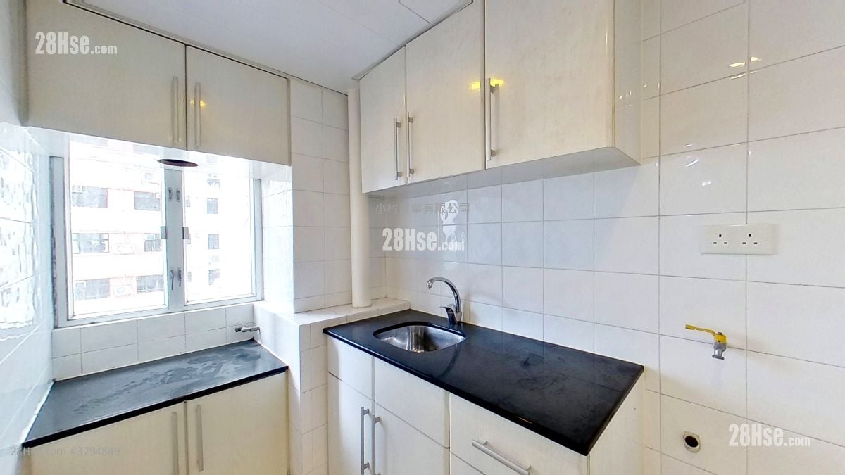 厨房: 景香楼 租盘 1 房 , 1 浴室 521 平方尺