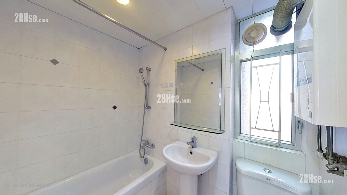 浴室: 景香楼 租盘 1 房 , 1 浴室 521 平方尺