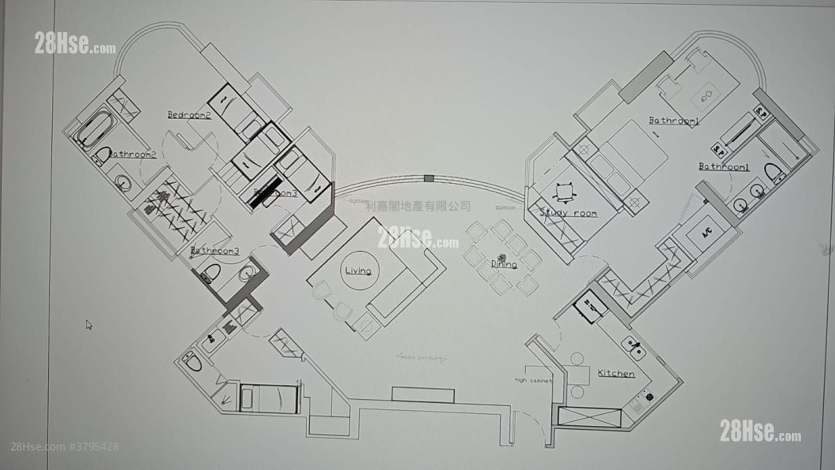 雅利德桦台 售盘 4 房 , 4 浴室 1,946 平方尺