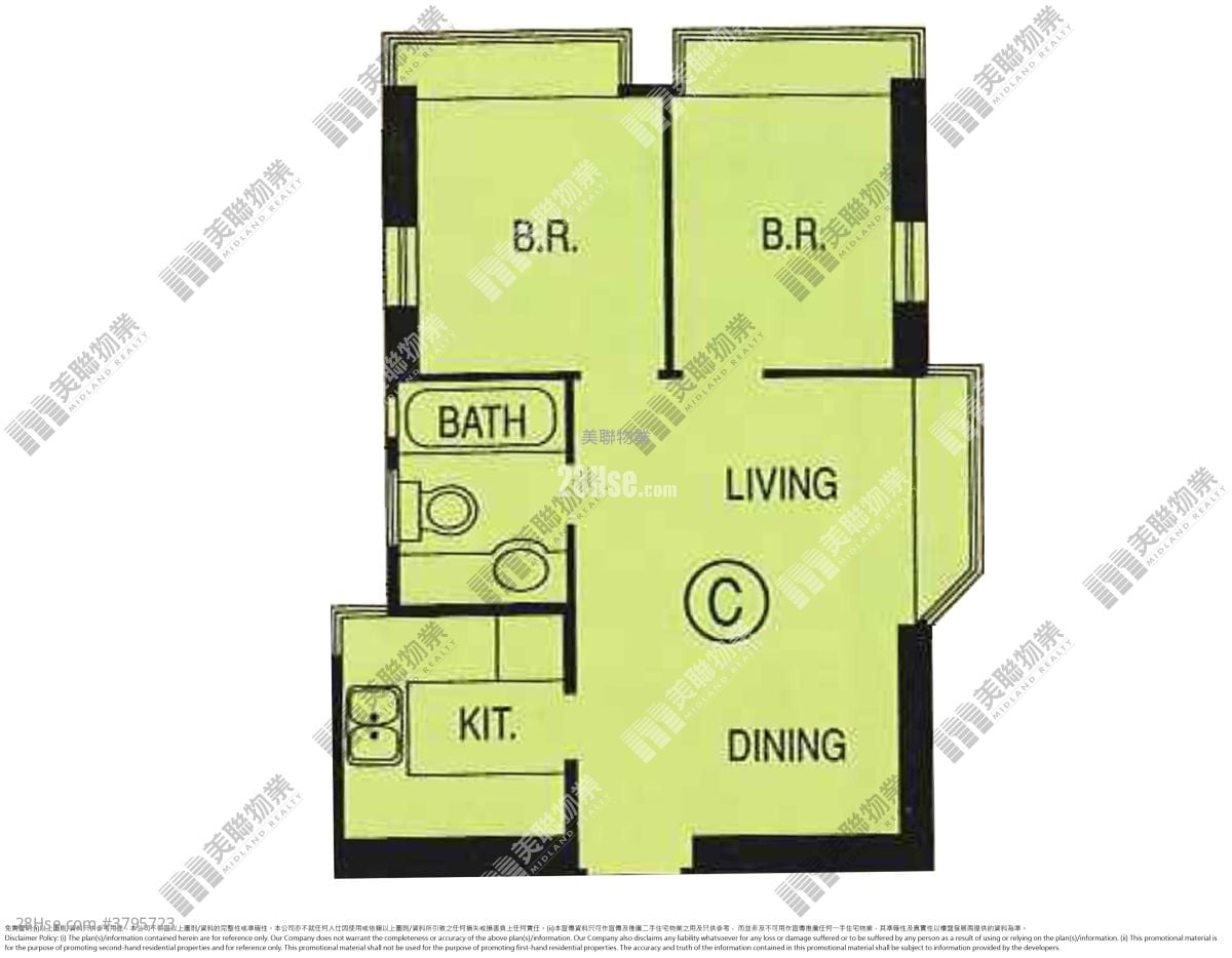 The Metro City Sell 2 Bedrooms , 1 Bathroom 406 ft²