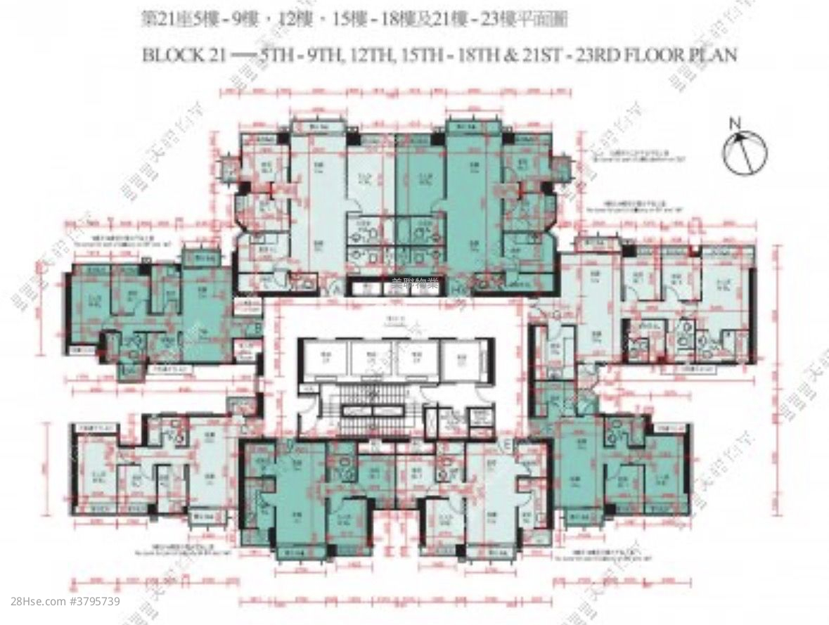 迎海 租盘 4 房 810 平方尺