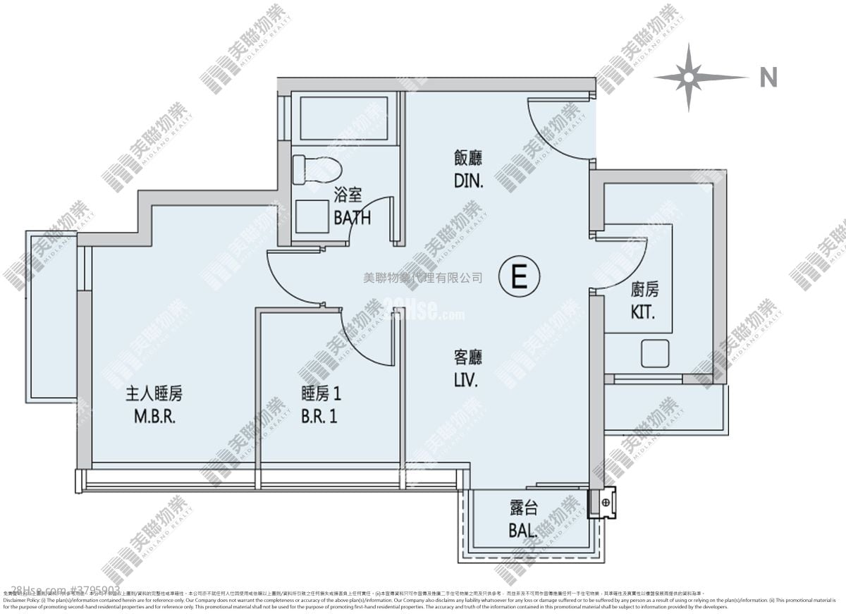 Capri 售盘 2 房 , 1 浴室 521 平方尺