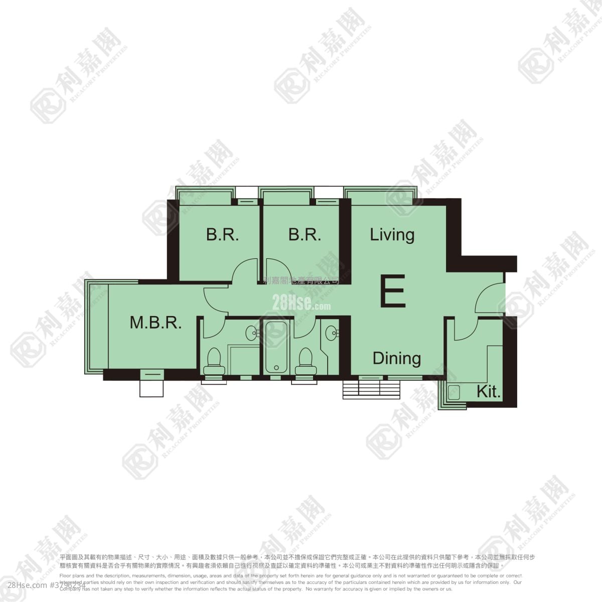 The Metro City Sell 3 Bedrooms , 2 Bathrooms 526 ft²