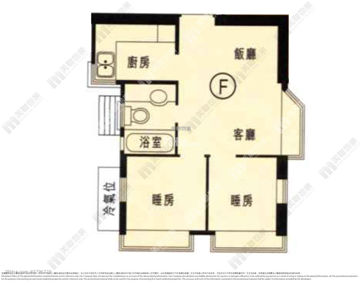 新都城 售盘 2 房 , 1 浴室 363 平方尺