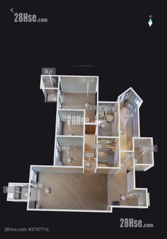 The Pavilia Farm Sell 3 Bedrooms 863 ft²