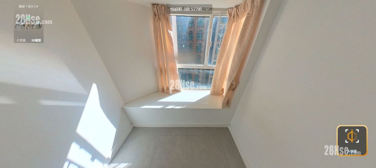 悦庭轩 售盘 3 房 , 2 浴室 577 平方尺