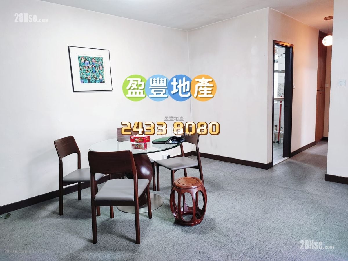 海翠花园 租盘 2 房 , 1 浴室 521 平方尺