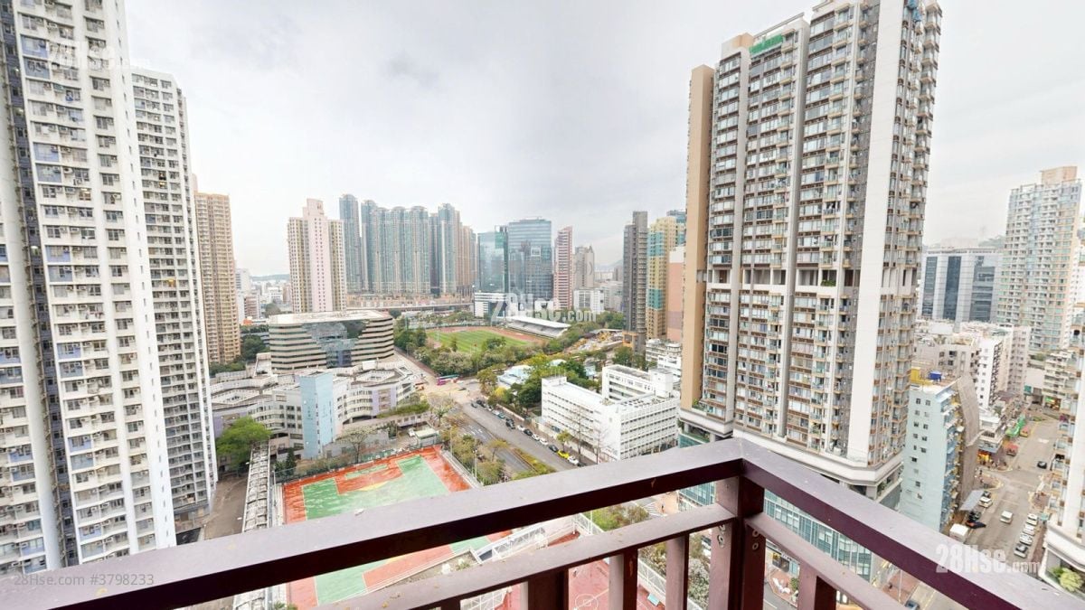 肇如大厦 租盘 2 房 , 1 浴室 551 平方尺