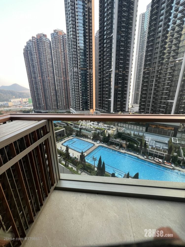 露台: 凯柏峰 II 租盘 2 房 , 1 浴室 443 平方尺