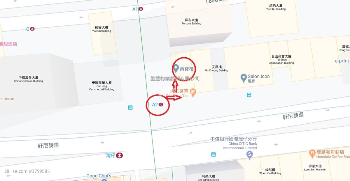 万宝楼 租盘 开放式间隔 , 1 浴室 140 平方尺