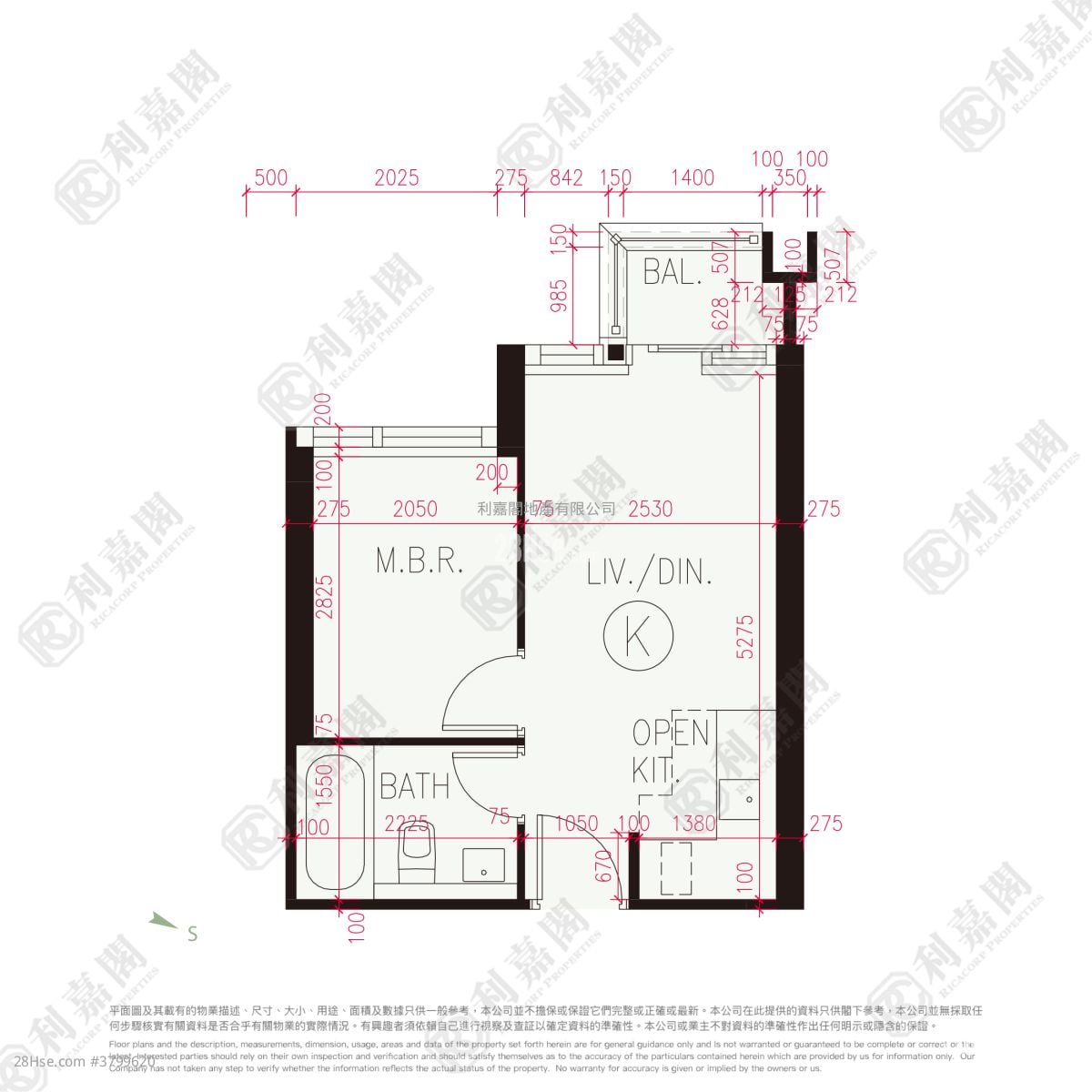 朗誉 售盘 1 房 , 1 浴室 305 平方尺