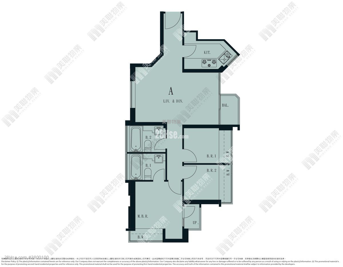 The Beaumount Sell 3 Bedrooms , 2 Bathrooms 694 ft²