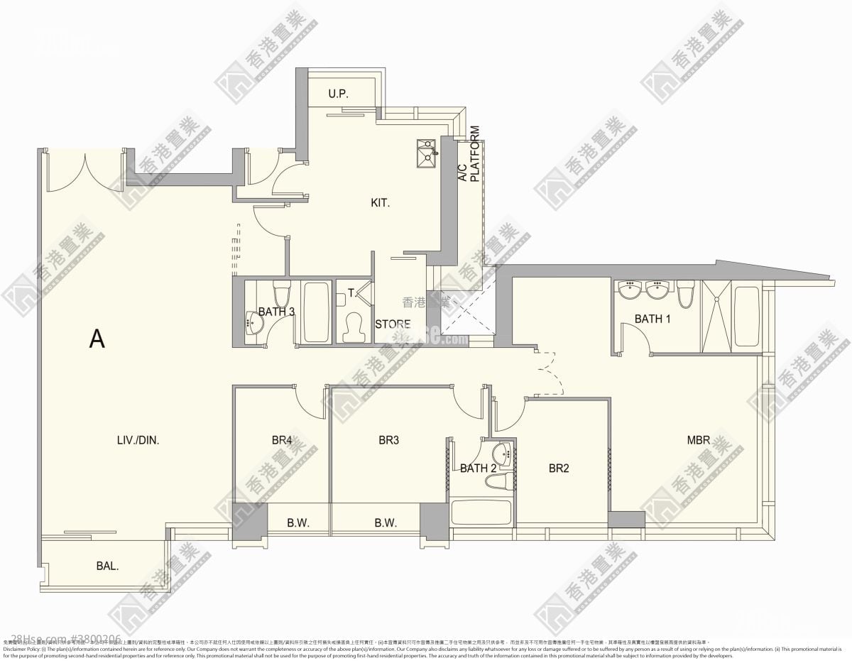 御金国峯 售盘 4 房 , 3 浴室 1,614 平方尺