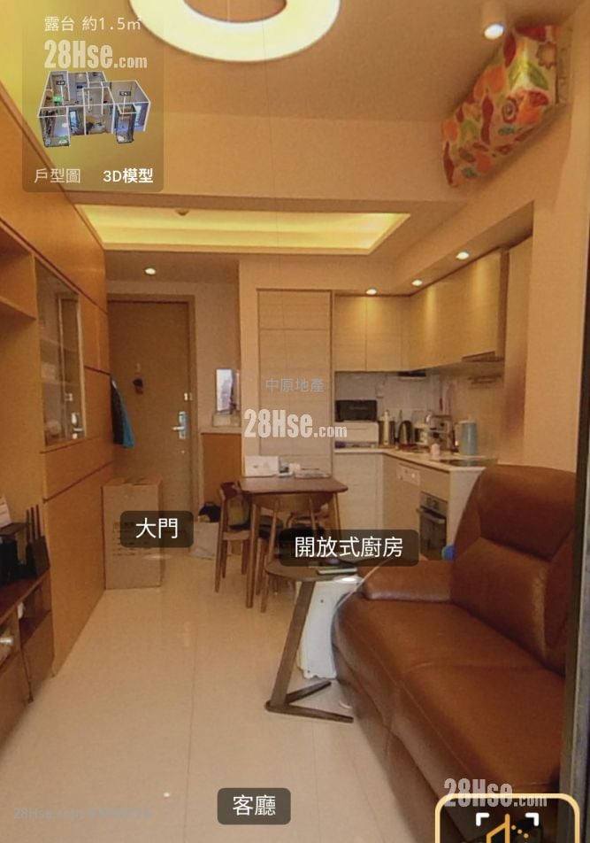 皓畋 租盘 2 房 , 1 浴室 519 平方尺