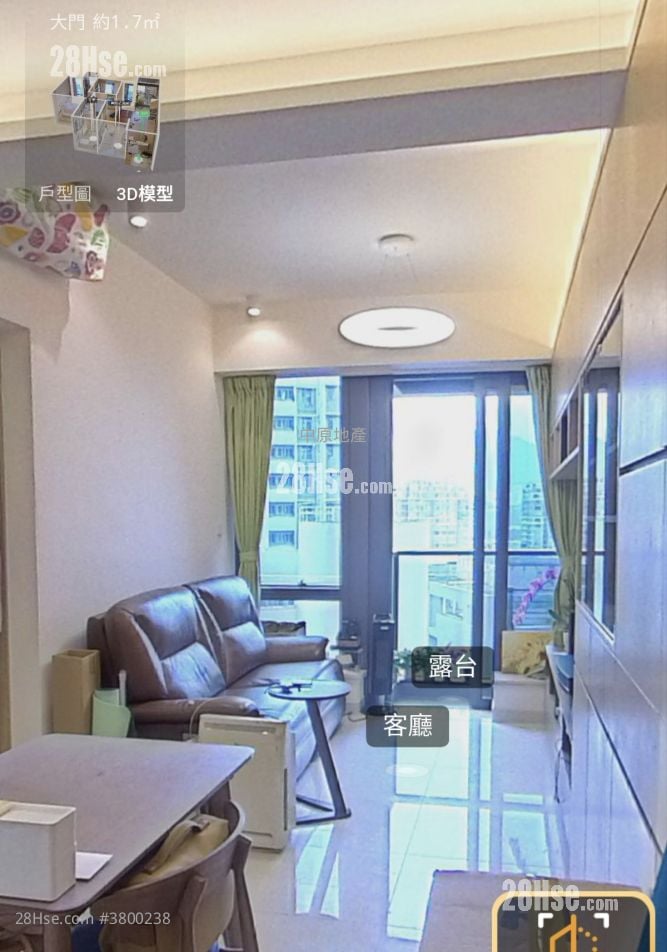 皓畋 租盘 2 房 , 1 浴室 519 平方尺