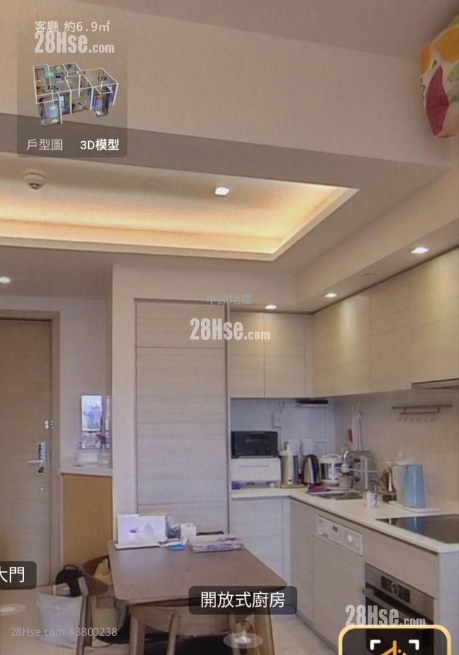 皓畋 租盘 2 房 , 1 浴室 519 平方尺