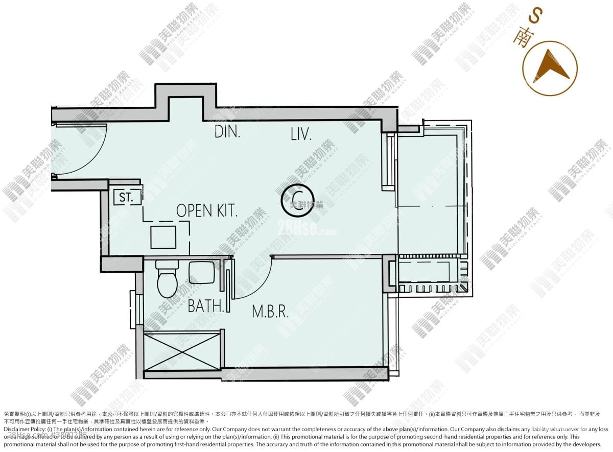 凯柏峰 III 售盘 1 房 , 1 浴室 340 平方尺