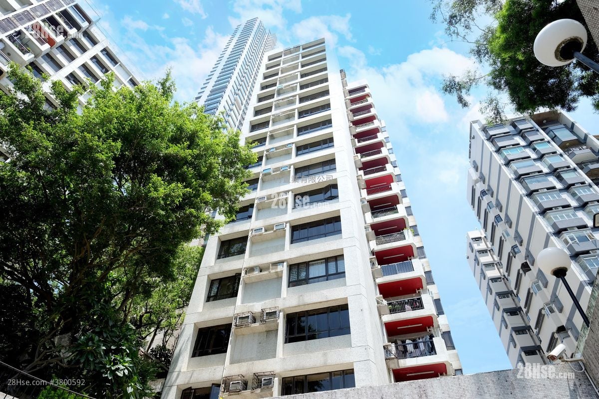 大厦外观: 仁礼花园 租盘 3 房 , 2 浴室 1,882 平方尺