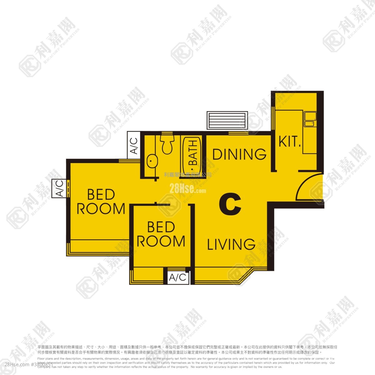 Villa By The Park Sell 2 Bedrooms , 1 Bathroom 442 ft²