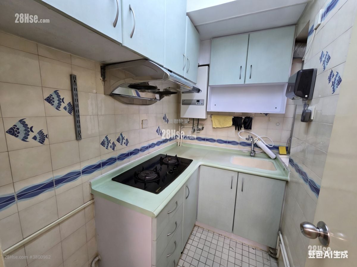 kitchen: Shatin Centre Rental 2 Bedrooms , 1 Bathroom 310 ft²