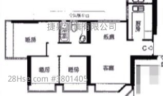 金都豪苑 售盘 3 房 , 1 浴室 524 平方尺